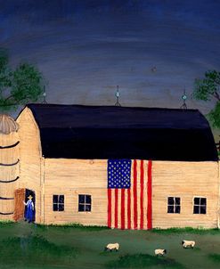 Barn with Flag 3