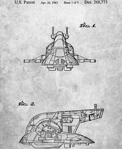 PP1- Star Wars Slave One Patent Poster