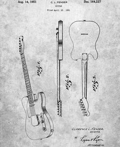 PP121- Fender Broadcaster Electric Guitar Patent Poster