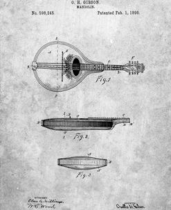 PP137- Gibson Mandolin A – Model Patent Poster