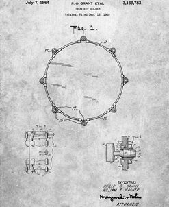 PP105- Drum Key Holder Patent Poster