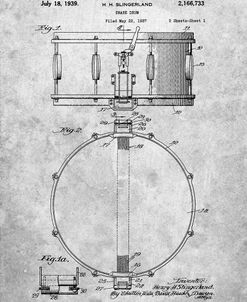 PP147- Slingerland Snare Drum Patent Poster