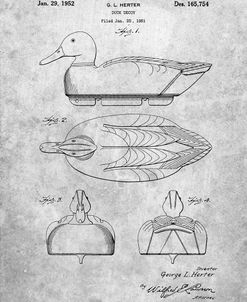 PP161- Duck Decoy Patent Poster