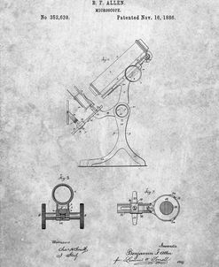 PP132- Antique Microscope Patent Poster