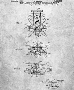 PP170- Sikorsky S-41 Amphibian Aircraft Patent Poster