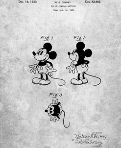 PP191- Mickey Mouse 1929 Patent Poster