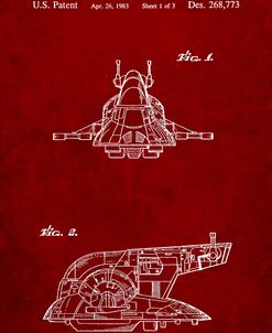 PP1-Burgundy Star Wars Slave One Patent Poster