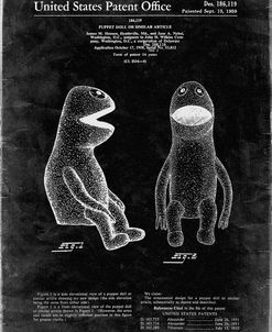 PP2-Black Grunge Wilkins Coffee Muppet Patent Poster