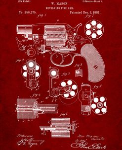 PP5-Burgundy Colt M1889 Revolver Poster