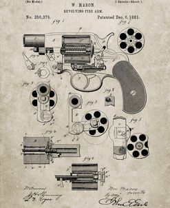 PP5-Sandstone Colt M1889 Revolver Poster
