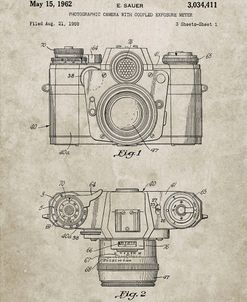 PP6-Sandstone Zeiss Ikon Contarex Camera Patent Poster