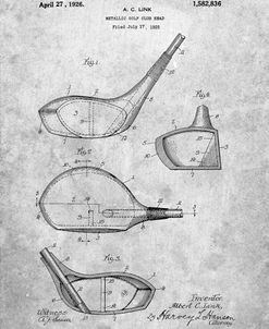 PP9-Slate Golf Driver 1925 Patent Poster