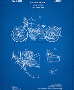 PP10-Blueprint Harley Davidson Model JD Patent Poster