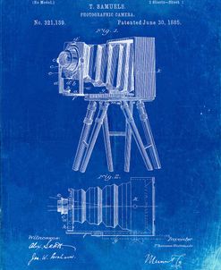 PP33-Faded Blueprint Iconic Photographic Camera 1885 Patent Poster