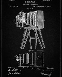 PP33-Vintage Black Iconic Photographic Camera 1885 Patent Poster