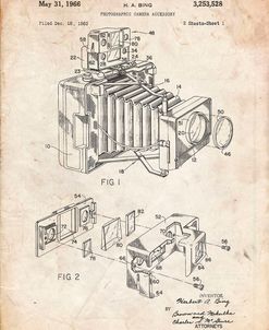 PP34-Vintage Parchment 1966 Camera Accessory Poster