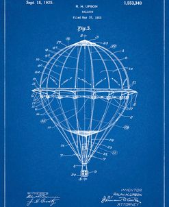 PP36-Blueprint Hot Air Balloon 1923 Patent Poster