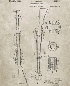 PP35-Sandstone M-1 Rifle Patent Poster