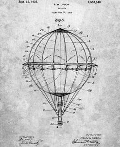 PP36-Slate Hot Air Balloon 1923 Patent Poster