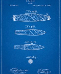 PP43-Blueprint Cigar Tobacco Patent Poster
