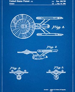 PP56-Blueprint Starship Enterprise Patent Poster