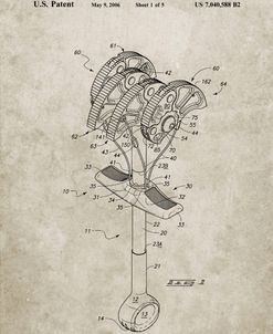 PP61-Sandstone Omega Pacific Link Climbing Cam Patent Poster