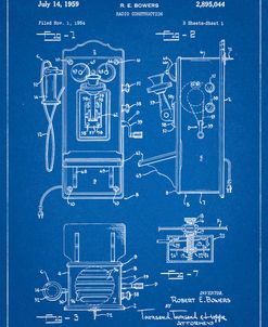 PP65-Blueprint Wall Phone Patent Poster