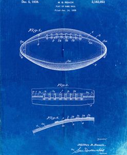 PP71-Faded Blueprint Football Game Ball Patent