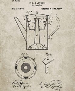 PP78-Sandstone Coffee Percolator 1880 Patent Art