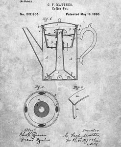 PP78-Slate Coffee Percolator 1880 Patent Art