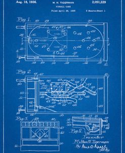 PP79-Blueprint Pin Ball Machine Patent Poster