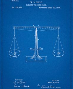 PP84-Blueprint Scales of Justice Patent Poster