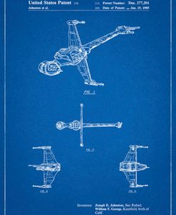 PP96-Blueprint Star Wars B-Wing Starfighter Patent Poster