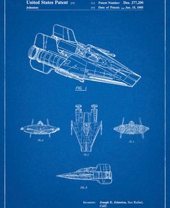 PP97-Blueprint Star Wars RZ-1 A Wing Starfighter Patent Poster