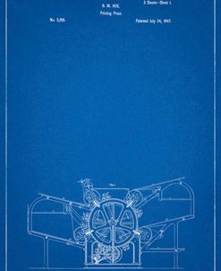 PP213-Blueprint Printing Press Patent Poster