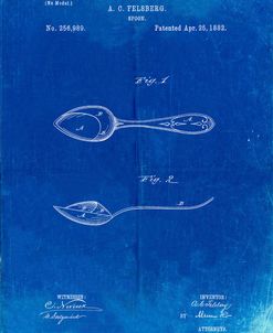 PP236-Faded Blueprint Training Spoon Patent Poster