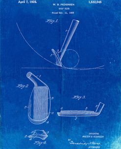 PP240-Faded Blueprint Golf Wedge 1923 Patent Poster