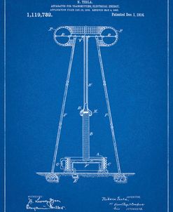 PP241-Blueprint Tesla Energy Transmitter Patent Poster