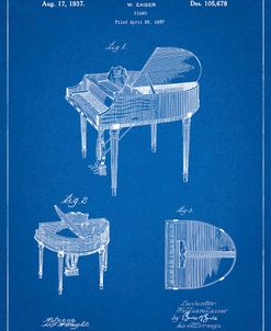 PP252-Blueprint Wurlitzer Butterfly Model 235 Piano Patent Poster