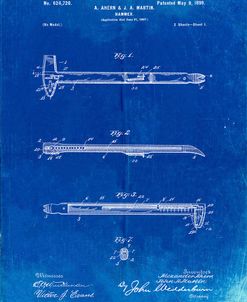 PP255-Faded Blueprint Dispensing Hammer Patent Poster
