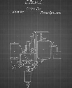 PP256-Black Grid Pasteurized Milk Patent Poster