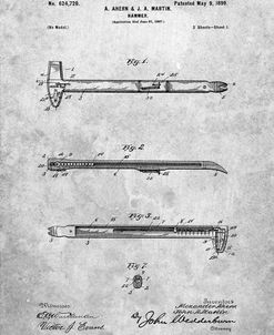 PP255-Slate Dispensing Hammer Patent Poster