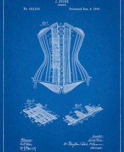PP259-Blueprint Corset Patent Poster