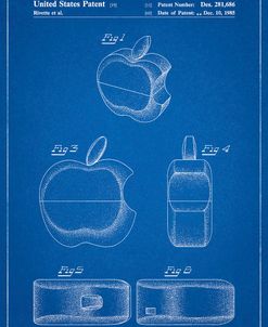 PP260-Blueprint Apple Logo Flip Phone Patent Poster