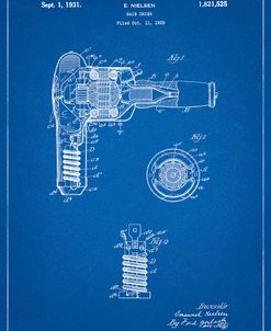 PP265-Blueprint Vintage Hair Dryer Patent Poster