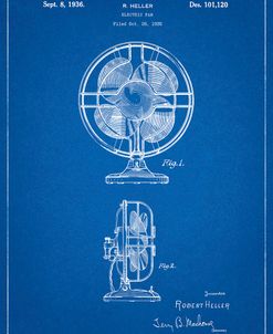 PP266-Blueprint Table Fan Patent Poster