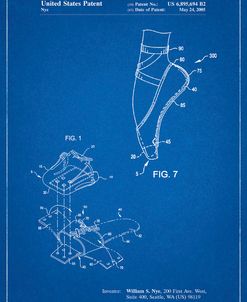 PP268-Blueprint Ballet Shoe Patent Poster