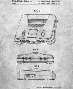 PP276-Slate Nintendo 64 Patent Poster