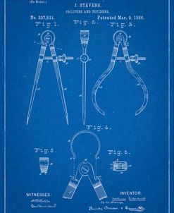PP285-Blueprint Calipers and Dividers Patent Poster