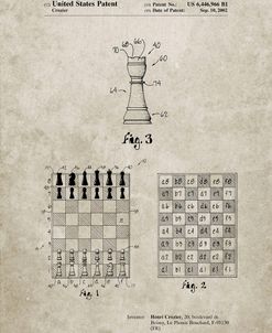 PP286-Sandstone Speed Chess Game Patent Poster